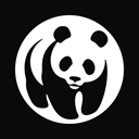 wwf, World wide fund for nature Black icon