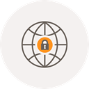 internet, world, locked, locker, security, globe, Safe WhiteSmoke icon