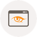 watch, window, Browser, Eye, view, Application, see WhiteSmoke icon