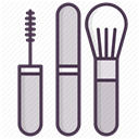 tools, mascara, Beauty, Makeup, fashion, Brush, Face DarkSlateGray icon
