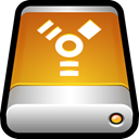 storage, Firewire, drive, Disk, Usb, External Goldenrod icon