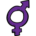 mars, Genders, Valentines Day, signs, Femenine, Masculine, venus, unisex Black icon