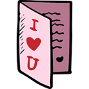 Valentines Day, Greeting Card, Heart, romantic, valentines, love MistyRose icon