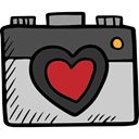 picture, photo camera, Valentines Day, photography, technology, photograph DarkSlateGray icon