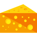 food, Cheese, Milky, Healthy Food, Fattening, Food And Restaurant Orange icon