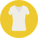 Shirt, Clothes, clothing, fashion, Garment Goldenrod icon