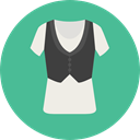 vest, Suit, clothing, fashion, Elegant CadetBlue icon