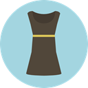 Clothes, clothing, dress, fashion, Elegant, Femenine, Garment LightBlue icon