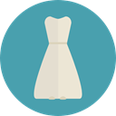 Clothes, clothing, dress, fashion, Elegant, Femenine, Garment CadetBlue icon
