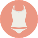 fashion, underwear, Femenine, Pijama DarkSalmon icon