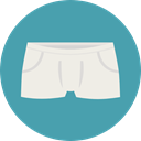 Clothes, fashion, underwear, Slip CadetBlue icon
