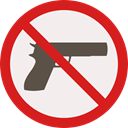 forbidden, prohibition, weapons, Not Allowed, Signaling Linen icon