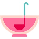 Alcoholic Drinks, Punch Bowl, Food And Restaurant, party, Alcohol, food, Celebration HotPink icon