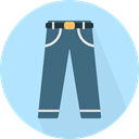 Clothes, Jeans, trousers, fashion, pants, Garment PaleTurquoise icon