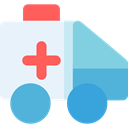 medical, transportation, transport, vehicle, Ambulance, emergency, Automobile, Healthcare And Medical AliceBlue icon
