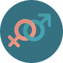 Femenine, Genders, Shapes And Symbols, symbol, venus, signs, Masculine, male, Female, woman, Girl, Gender, mars, Man SeaGreen icon