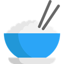 Japanese Food, Food And Restaurant, food, Bowl, rice, Chinese Food DodgerBlue icon