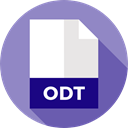 document, Extension, Files And Folders, File, Format, Archive, Odt MediumPurple icon