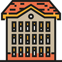 Block, Building, buildings, Apartments, real estate, residential, flat, Architecture And City Tan icon