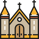 buildings, Monastery, Monument, Monuments, Architecture And City, Christianity, church, religion Tan icon