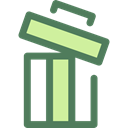 delete, Trash, Bin, Garbage, Can, ui, recycling, Multimedia Option, Ecology And Environment DimGray icon