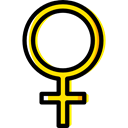 venus, signs, Signaling, Femenine, Female, woman, Girl, education, Gender, symbol Black icon