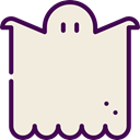Ghost, halloween, horror, Terror, spooky, scary, fear Beige icon