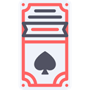 card, Spades, Casino, poker, Box, Black jack AliceBlue icon