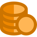 Business, Money, Coins, Currency, Bank, profit, Dollar Symbol, Business And Finance DarkGoldenrod icon
