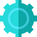 settings, configuration, cogwheel, Tools And Utensils, Gear, Business And Finance Turquoise icon