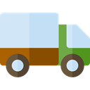transportation, transport, trucking, Delivery Truck, Cargo Truck, Shipping And Delivery PowderBlue icon