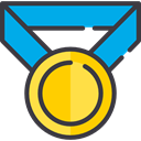 award, medal, winner, Champion, Sports And Competition DarkSlateGray icon