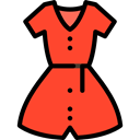 clothing, Women, summer, fashion Tomato icon