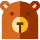 zoo, Animals, mammal, wildlife, Animal Kingdom, bear SaddleBrown icon