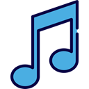 musical note, Quaver, Music And Multimedia, music, interface, music player, song Black icon