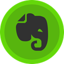 Social, elephant, Evernote, media, Note OliveDrab icon