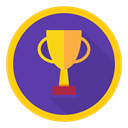 win, trophy, Best, reward, Achievement DarkSlateBlue icon