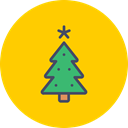 new, Tree, christmas, year, decoration, Celebration Gold icon