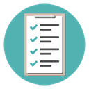 Clipboard, document, list, checkmark, Checklist, tracklist CadetBlue icon