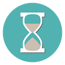Clock, timer, Hourglass, Wait, deadline CadetBlue icon