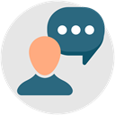 Idea, Comment, user, feedback, Communication, opinion Gainsboro icon