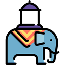India, elephant, zoo, Animals, Wild Life, Animal Kingdom Black icon
