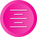 Text, Center, Control, Align, Paragraph DeepPink icon