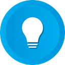 bulb, solution, Bright, Idea, lightbulb DeepSkyBlue icon