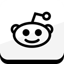 media, online, web, Reddit, Social, free WhiteSmoke icon