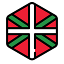 world, flag, spain, flags, Country, autonomous, Nation, Basque Country Black icon