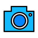 Cam, google, digital, Capture, Camera, photo, picture DeepSkyBlue icon