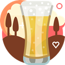 glass, beer, pub, yumminky, tavern, Alcohol, drink SaddleBrown icon