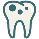 Dentist, tooth, dental, Dentistry, Caries, Decayed tooth, dental treatment Linen icon
