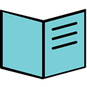 read, Book, Rule, education, menu, Guide SkyBlue icon